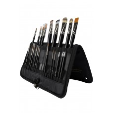 PXP 43649 Dubbele penselenetui zwart PXP 43649 Dubbele penselenetui zwart